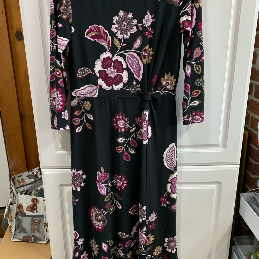 Floral Black Dress